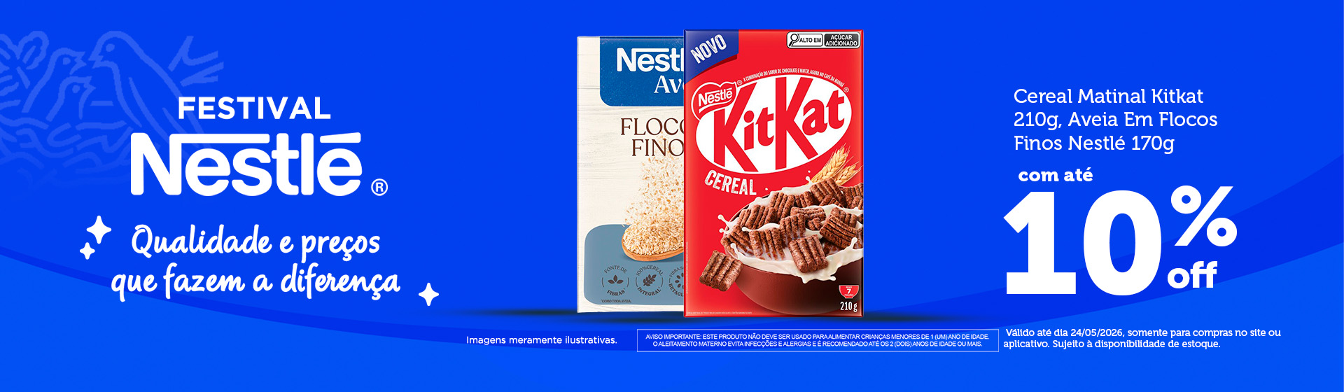 Cereais Nestlé até 24/05